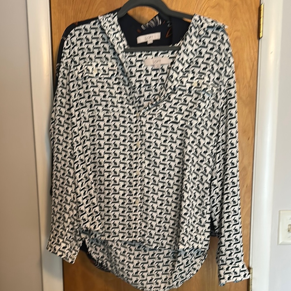 Women's loft blouse with bunnies